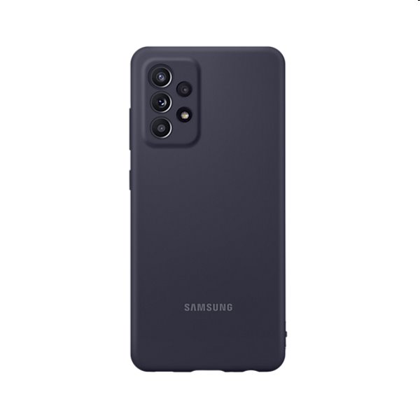 Puzdro Silicone Cover pre Samsung Galaxy A52/A52s, black (EF-PA525TB)
