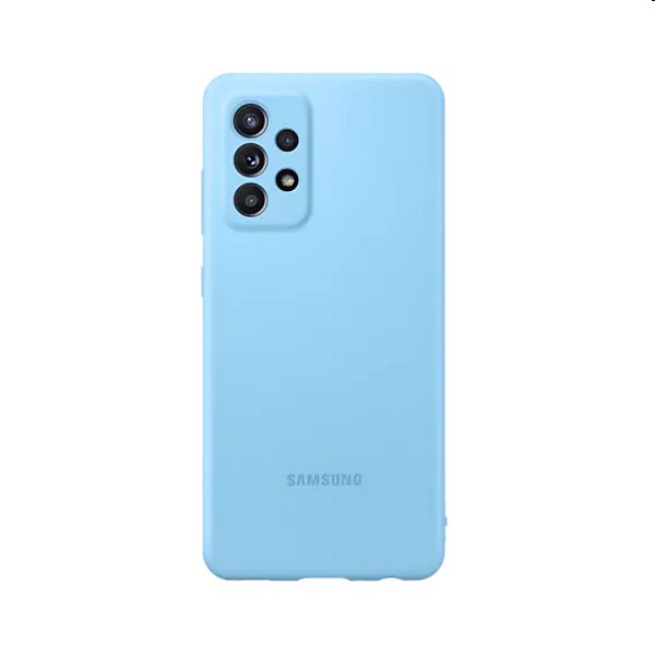 Puzdro Silicone Cover pre Samsung Galaxy A52/A52s, blue (EF-PA525TL)