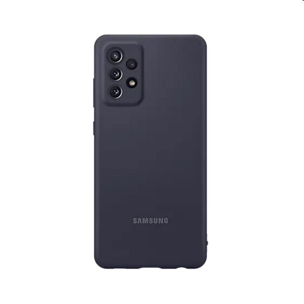 Puzdro Silicone Cover pre Samsung Galaxy A72 - A725F, black (EF-PA725TB)