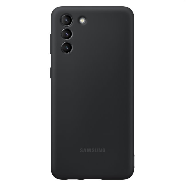 Puzdro Silicone Cover pre Samsung Galaxy S21 - G991B, black (EF-PG991T)