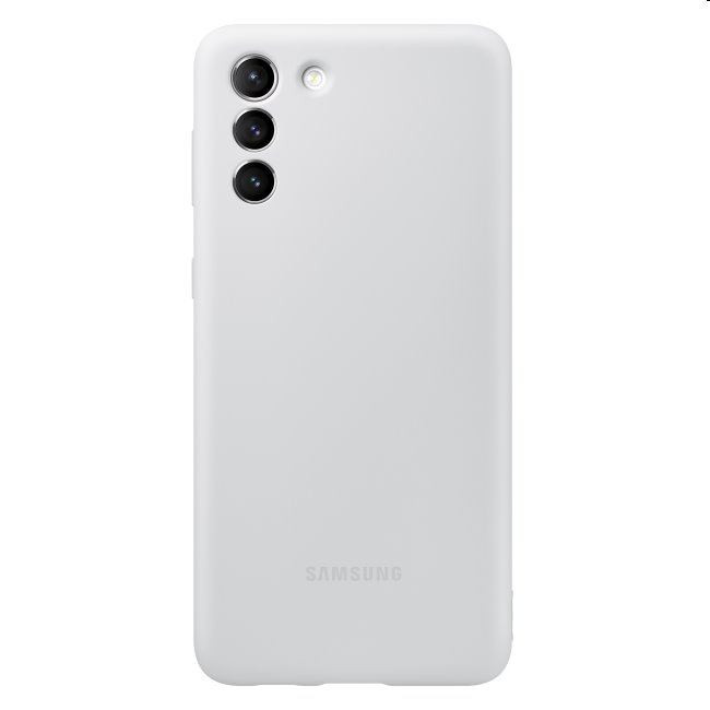 Puzdro Silicone Cover pre Samsung Galaxy S21 - G991B, light gray (EF-PG991T)