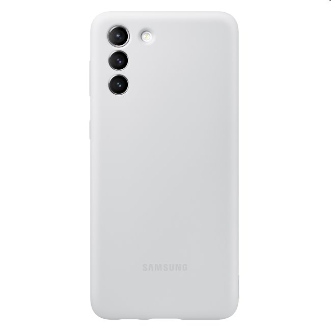 Puzdro Silicone Cover pre Samsung Galaxy S21 Plus - G996B, light gray (EF-PG996C)