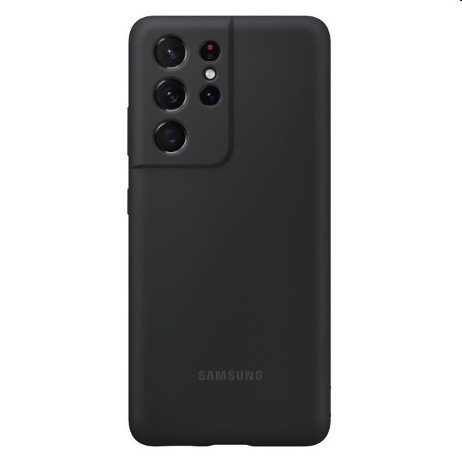 Puzdro Silicone Cover pre Samsung Galaxy S21 Ultra - G998B, black (EF-PG998T)