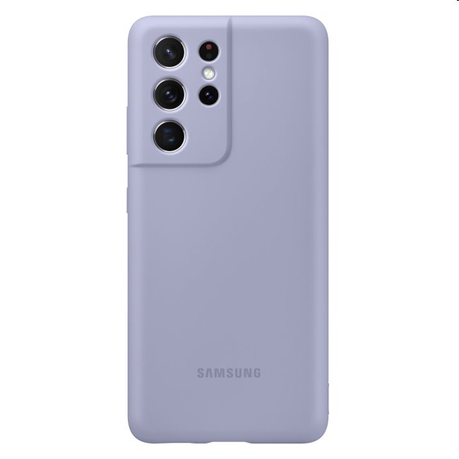 Puzdro Silicone Cover pre Samsung Galaxy S21 Ultra - G998B, violet (EF-PG998T)