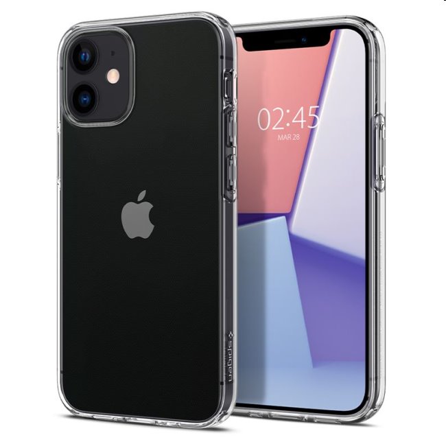 Zadný kryt Spigen Crystal Flex pre iPhone 12 Mini, transparentná