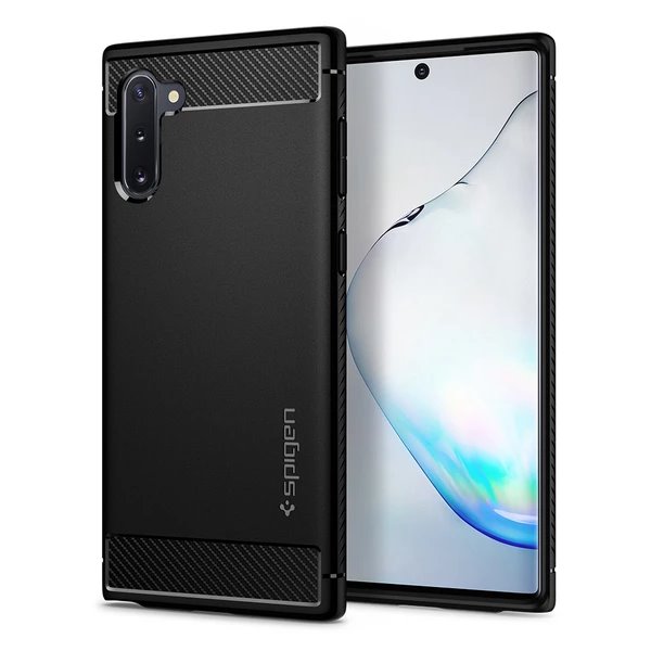 Puzdro Spigen Rugged Armor pre Samsung Galaxy Note 10, N970F, Black