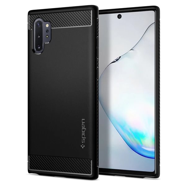 Puzdro Spigen Rugged Armor pre Samsung Galaxy Note 10 Plus, N975F, Black