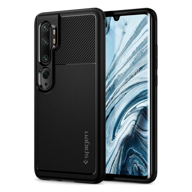 Puzdro Spigen Rugged Armor pre Xiaomi Mi Note 10/10 Pro, Black