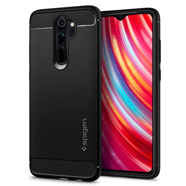 Puzdro Spigen Rugged Armor pre Xiaomi Redmi Note 8 Pro, Black