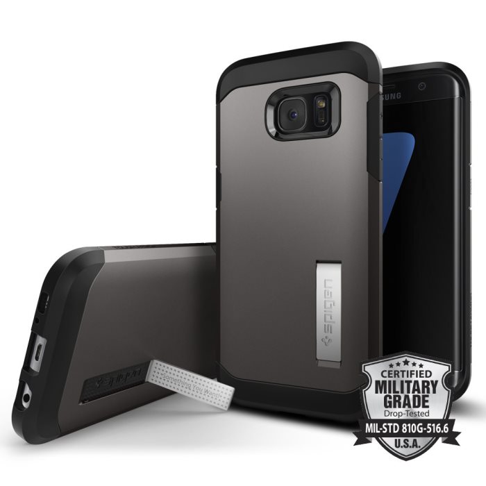 Puzdro Spigen Tough Armor pre Samsung Galaxy S7 Edge - G935F, GunMetal