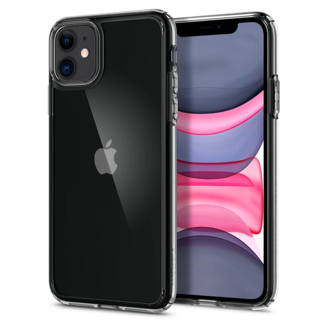 Zadný kryt Spigen Ultra Hybrid pre Apple iPhone 11, transparentná