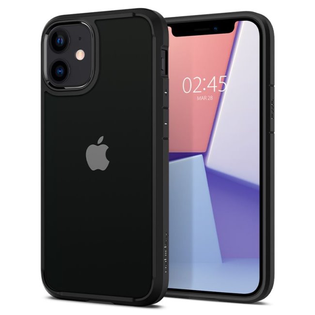 Puzdro Spigen Ultra Hybrid pre Apple iPhone 12 Mini, čierne