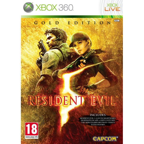 Resident Evil 5 (Gold Edition) [XBOX 360] - BAZÁR (použitý tovar)