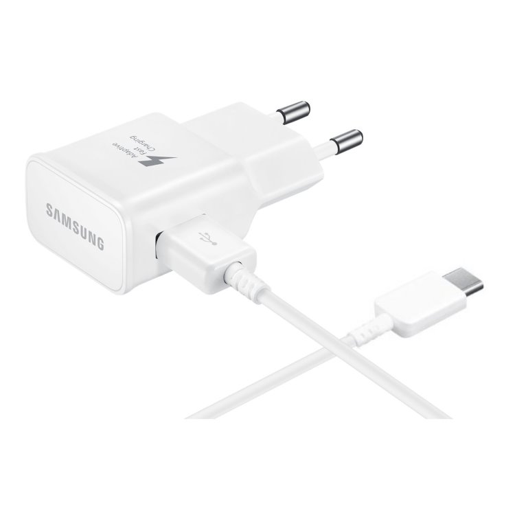 Rýchlonabíjačka Samsung EP-TA20EWE s USB-C káblom, White Rýchlonabíjačka Samsung EP-TA20EWE s USB-C káblom, White