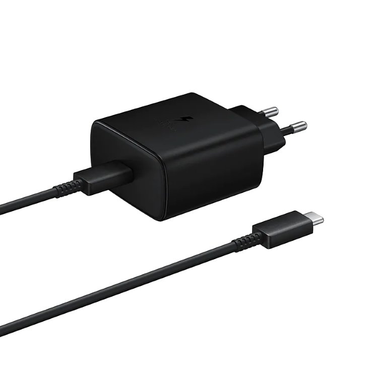 Rýchlonabíjačka Samsung 45 W s USB-C káblom, čierna