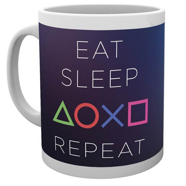 E-shop Hrnček Eat Sleep Play Repeat (Playstation) MG1064