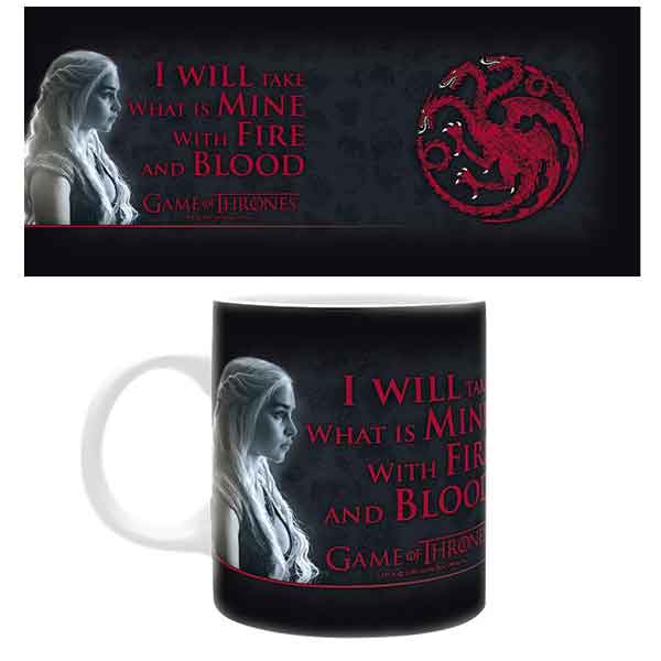 Šálka Game of Thrones - Fire and Blood