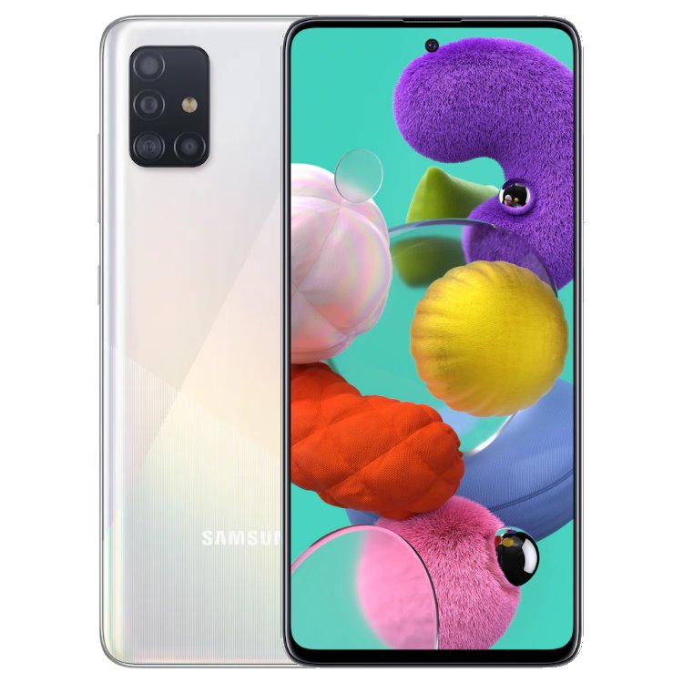 Samsung Galaxy A51 - A515F, 4/128GB, Prism Crush White, Trieda B - použité, záruka 12 mesiacov