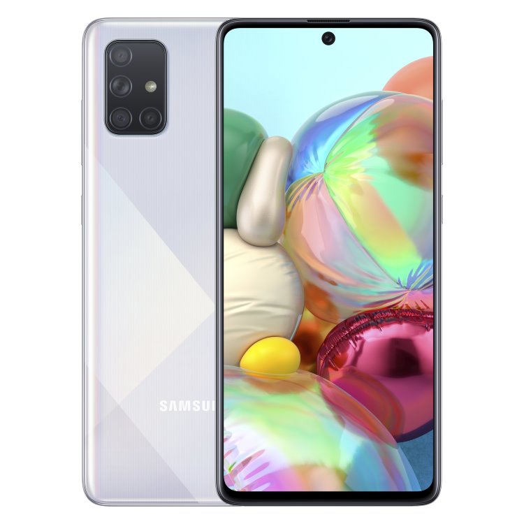 Samsung Galaxy A71 - A715F, 6128GB, Dual SIM, Silver - SK distribúcia