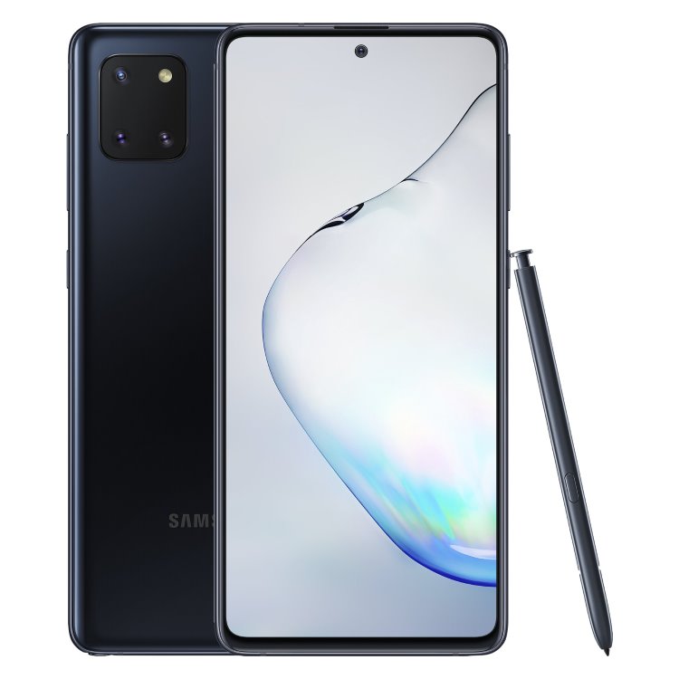 Samsung Galaxy Note 10 Lite - N770F, Dual SIM, 6/128GB, Aura Black - Trieda C - použité, záruka 12 mesiacov