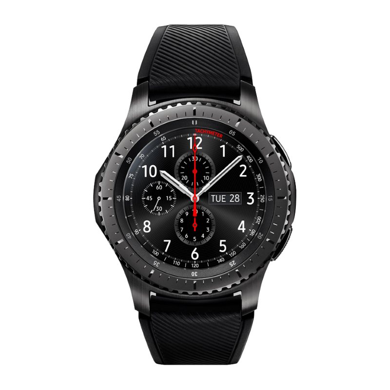 Samsung Gear S3 Frontier, multifunkčné hodinky, červená, Trieda A - použité, záruka 12 mesiacov