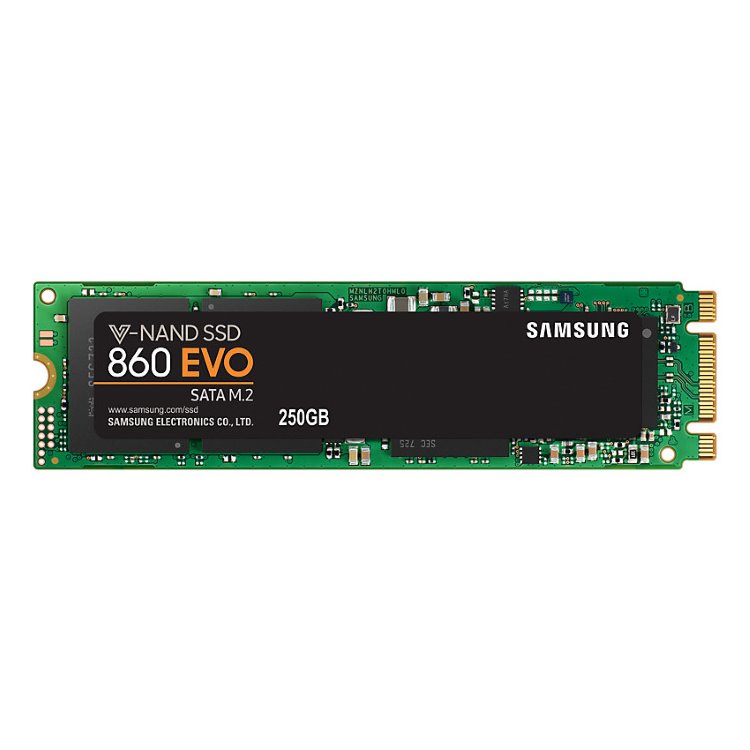 Samsung SSD 860 EVO, 250GB, SATA III M.2 - rýchlosť 550/520 MB/s (MZ-N6E250BW) MZ-N6E250BW