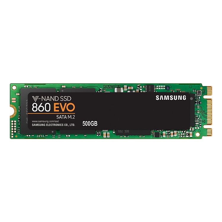 Samsung SSD 860 EVO, 500GB, SATA III M.2 - rýchlosť 550/520 MB/s (MZ-N6E500BW) MZ-N6E500BW