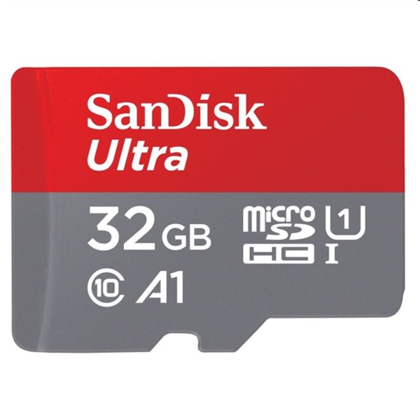 SanDisk Micro SDHC Ultra 32GB + SD adaptér, Class 10 - rýchlosť 120 MBs (SDSQUA4-032G-GN6MA) SDSQUA4-032G-GN6MA