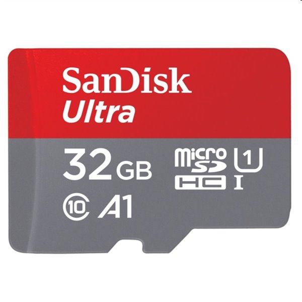 SanDisk Micro SDHC Ultra 32GB + SD adaptér, Class 10 - rýchlosť 120 MB/s (SDSQUA4-032G-GN6MA)