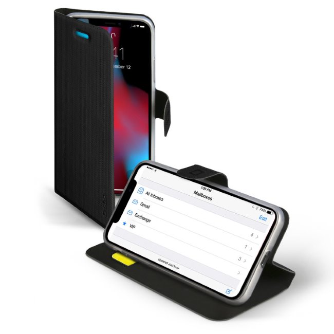 SBS Book Sense Case for iPhone XR, black