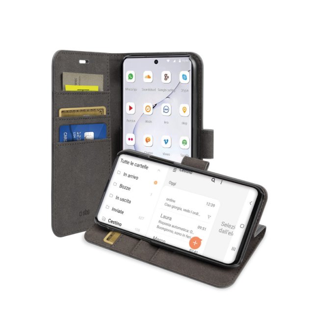 SBS Book Wallet for Samsung Galaxy Note 10 Lite/A81, black