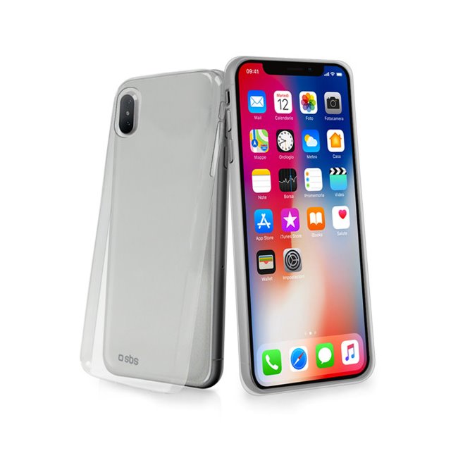 Zadný kryt SBS Extra Slim pre Apple iPhone X/XS, transparentná