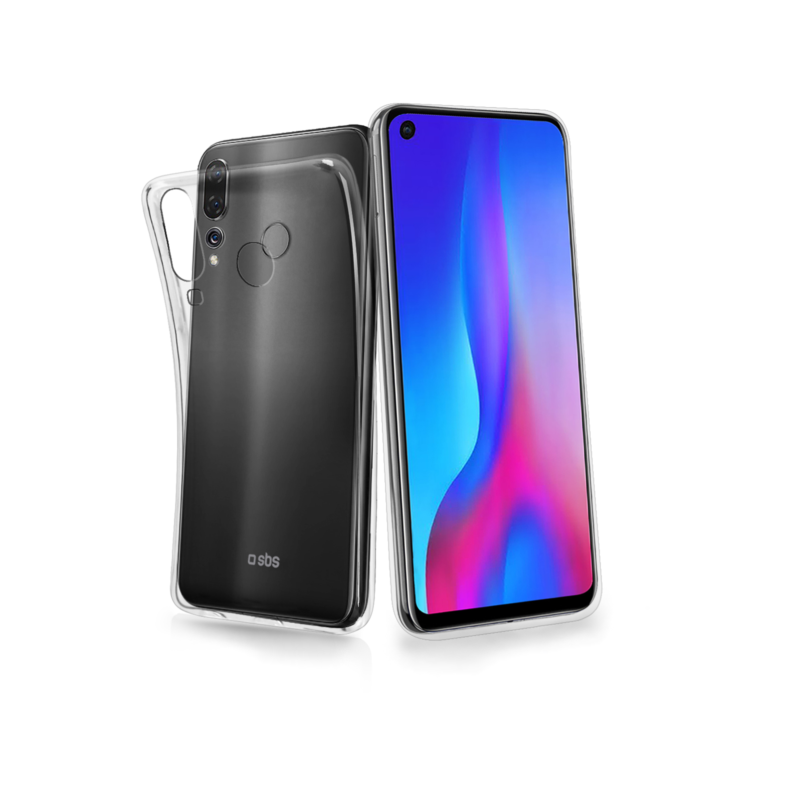 Puzdro SBS Skinny pre Huawei P30 Lite, transparentná