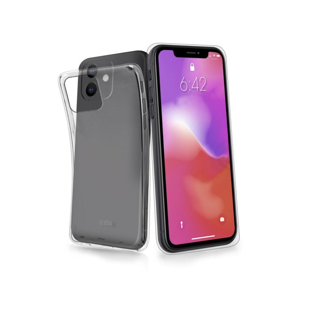 Zadný kryt SBS Skinny Cover pre iPhone 11, transparent