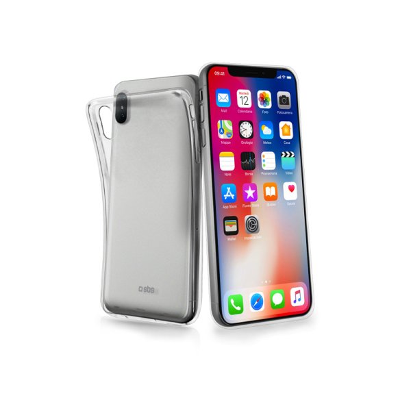 Puzdro SBS Skinny pre Apple iPhone X, transparentná