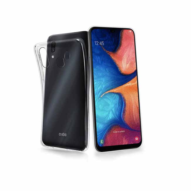 Puzdro SBS Skinny pre Samsung Galaxy A20e - A202F, transparentná