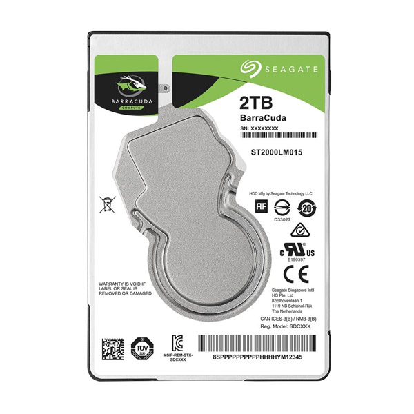 Seagate Barracuda 2 TB Pevný disk 5400 SATA 2,5" /128 MB