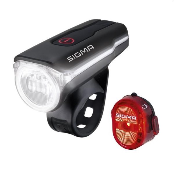 Svetlo na bicykel Sigma Aura 60 USB + Nugget 2