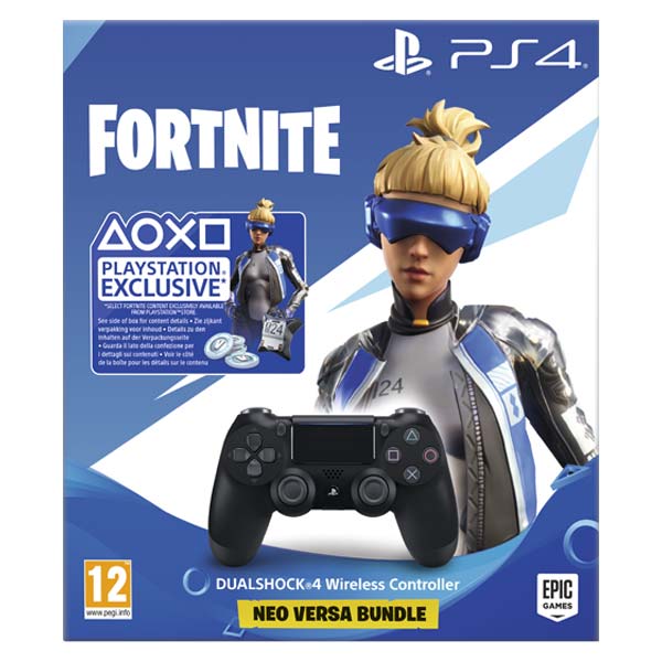 Sony DualShock 4 Wireless Controller v2, jet black (Fortnite Bundle) - OPENBOX (rozbalený tovar s plnou zárukou)