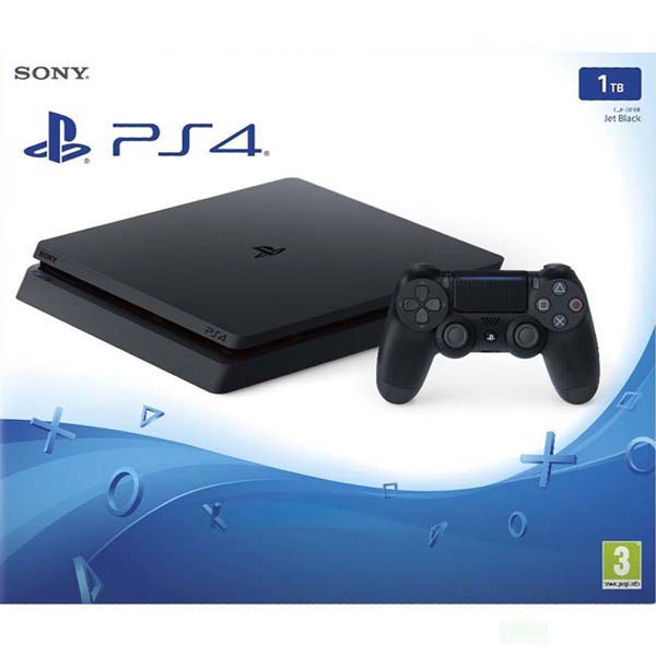 Sony PlayStation 4 Slim 1TB, jet black - Použitý tovar, zmluvná záruka 12 mesiacov