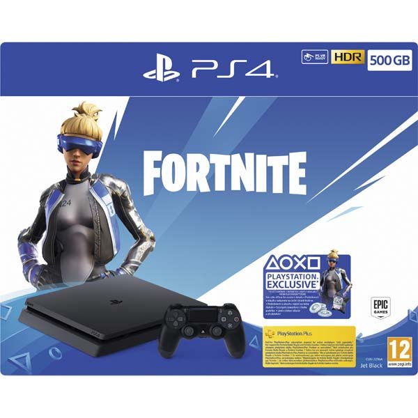 Sony PlayStation 4 Slim 500GB, jet black (Fortnite Bundle) - OPENBOX (Rozbalený tovar s plnou zárukou)