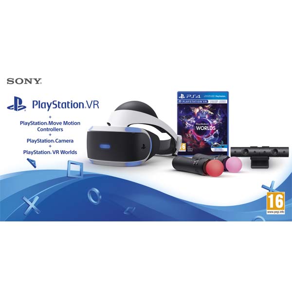 Sony PlayStation VR V2 + PS 4 Camera + Sony PS Move Twin Pack + VR Worlds - OPENBOX (Rozbalený tovar s plnou zárukou) Sony PlayStation VR V2 + PS 4 Camera + Sony PS Move Twin Pack + VR Worlds - OPENBOX (Rozbalený tovar s plnou zárukou)