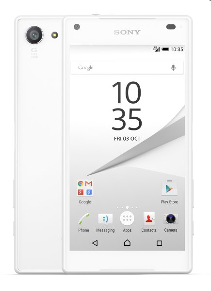 Sony Xperia Z5 Compact - E5823, Single SIM, biela, Trieda B - použité, záruka 12 mesiacov