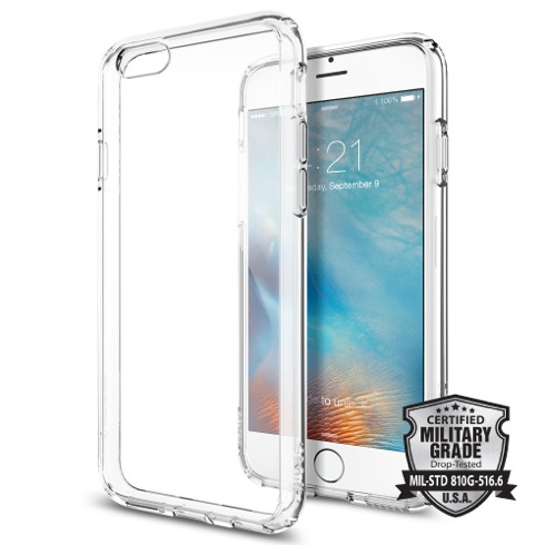 Spigen kryt Ultra Hybrid pre iPhone 6/6s - Crystal Clear