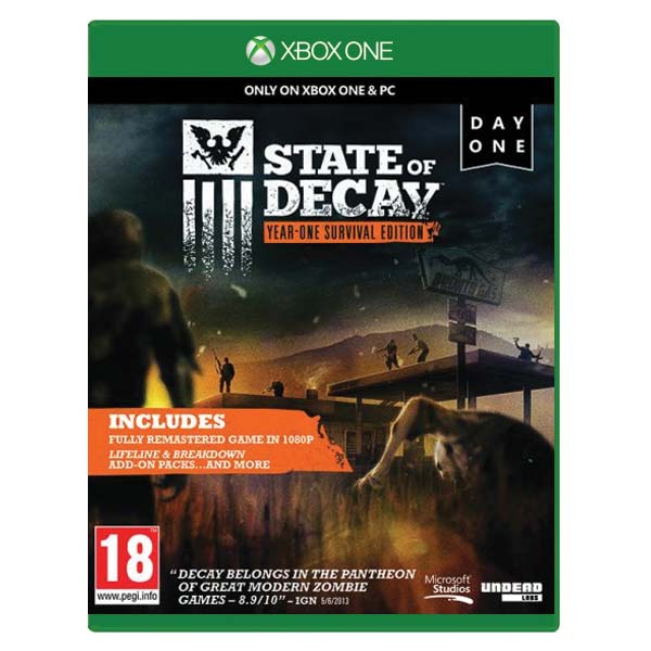 State of Decay (Year-One Survival Edition) [XBOX ONE] - BAZÁR (použitý tovar)