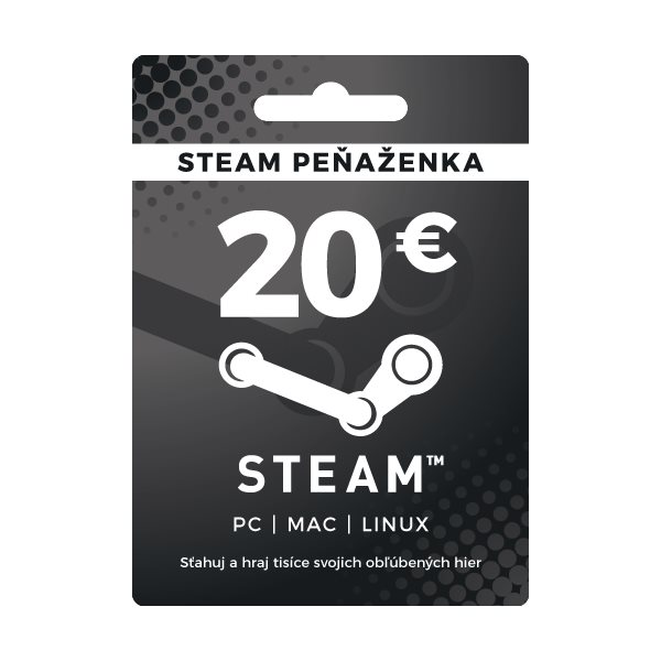 Valve Steam Dárková Karta 20 €