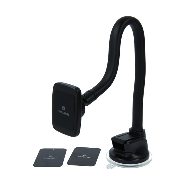Swissten univerzálny magnetický držiak pre tablety a telefóny S-Grip na palubnú dosku alebo čelné sklo Swissten univerzálny magnetický držiak pre tablety a telefóny S-Grip na palubnú dosku alebo čelné sklo