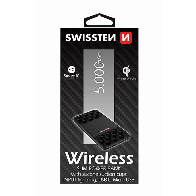Swissten Wireless Slim Powerbank 5.000 mAh Swissten Wireless Slim Powerbank 5.000 mAh