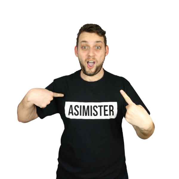 Tričko Asimister čierne S