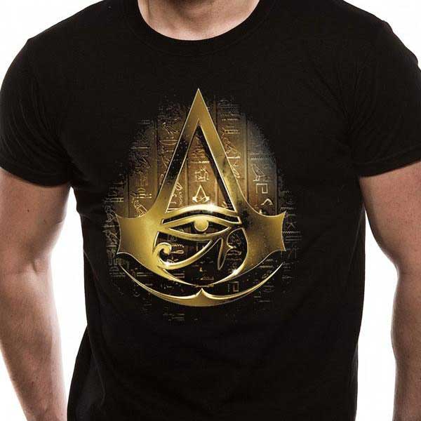 Tričko Assassin's Creed Origins Gold Hieroglyphs M
